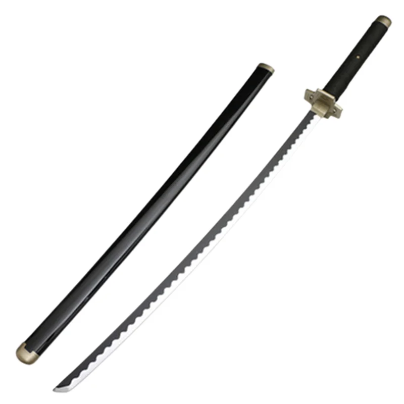 41inch Cosplay Roronoa Zoro Three-knife Ghost Cut Ver Weapon Prop Sandai Kitetsu Katana Sauron 104cm Wood Sword 5