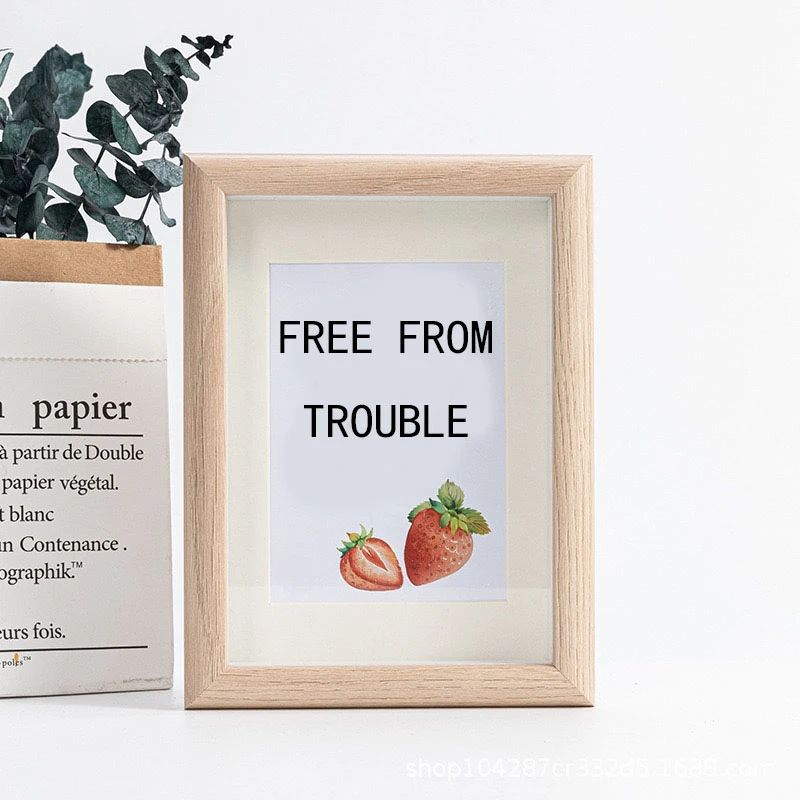 벽걸이 나무 사진 프레임, 내부 깊이 1.5cm, 13x18, 15x20 거실 디스플레이용, 7 인치, 8 인치, 1 개