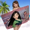 Princess M-mulan Beach Towel Cartoon Cute Summer Kids Large Bath Pool Beach Towel Microfiber Absorbent For Swimming Travel 5