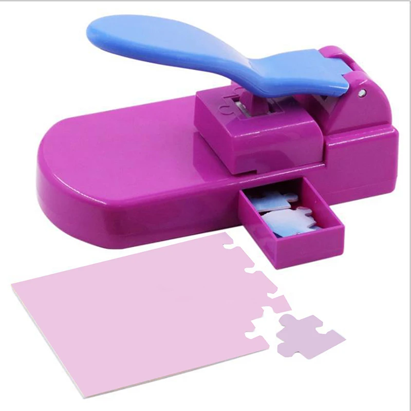 Red green blue creative jigsaw puzzle making machine picture photo