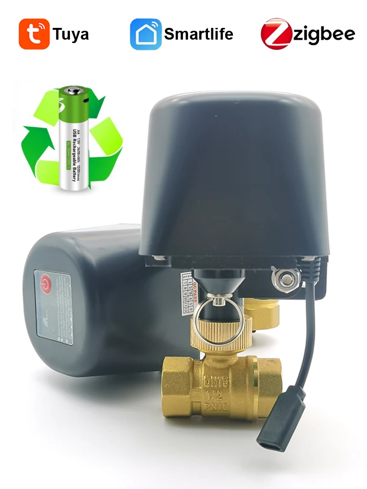 Rechargeable Battery Tuya Zigbee Timer Automatic Irrigation Watering Controller
