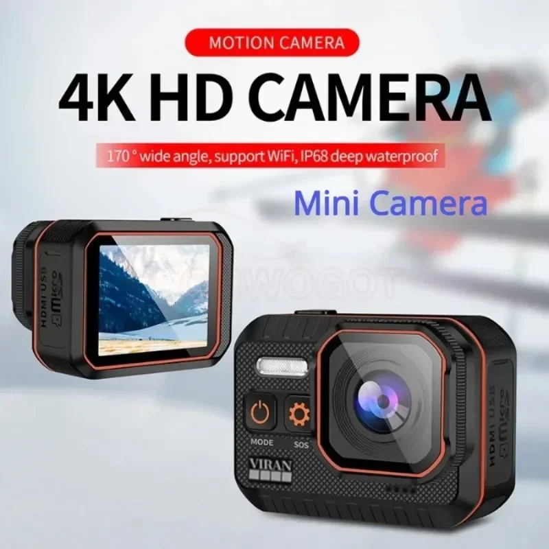 New 4K HD Mini Digital Camera Portable Sport Action Camcorders Security Body cam Outdoor IP68 Professional Waterproof Recorder 1