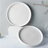 Ceramic Plate White Square Round Western Food Plate Dinner Plate Tableware Multifunctional Storage Tray Home Kitchen Supplies 4