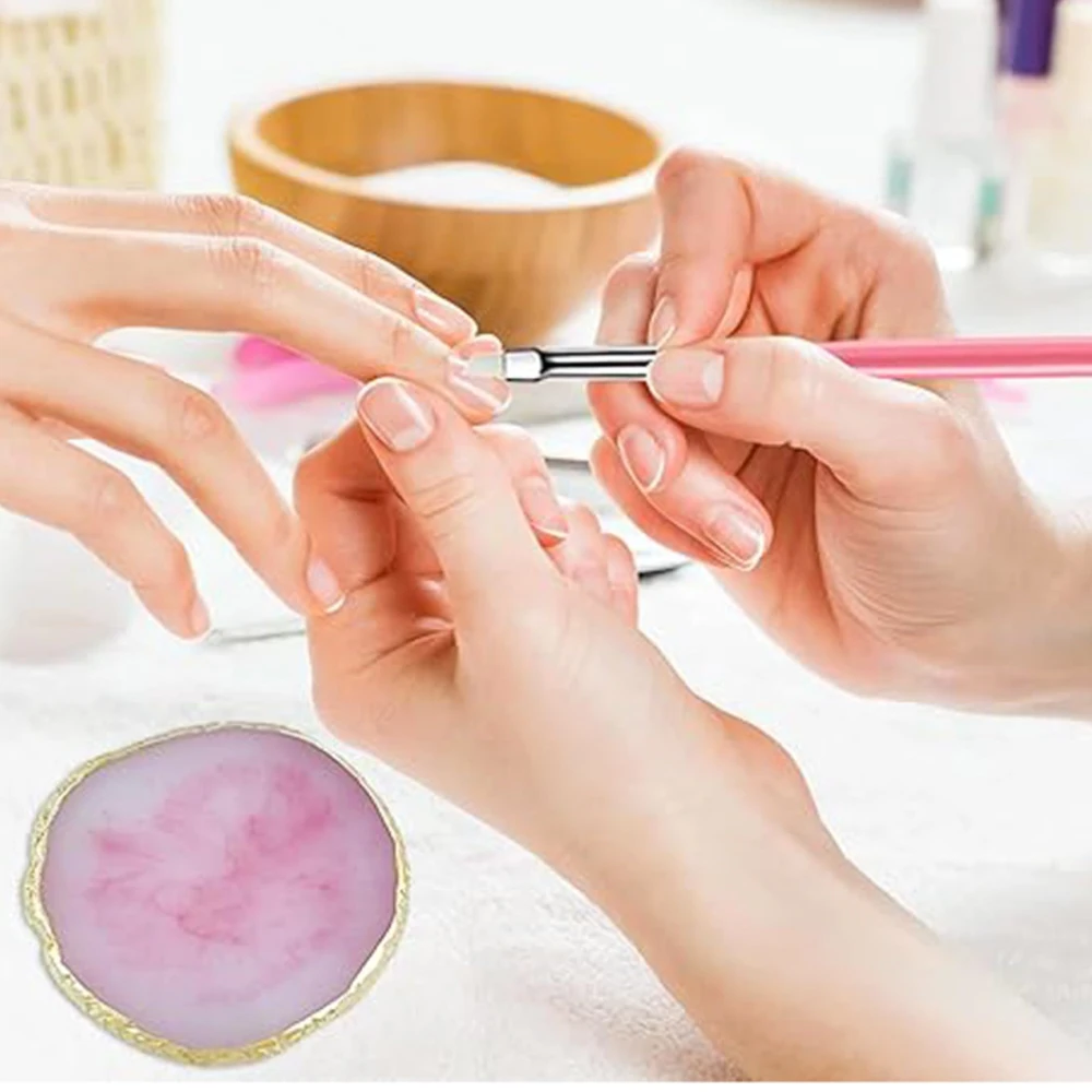 Nail Art Tool Set-22pcs Nail Brushes,Dotting Tools Resin Palette,Professional Manicure Kit for Acrylic/Gel Nails DIY Supplies. - 4