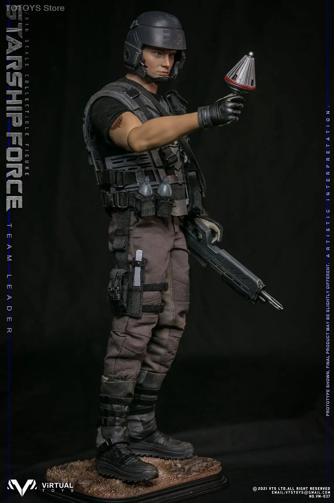 

1/6 VTS TOYS Galaxy/Star Assault Team Johnny Captain Mobility Figure VM037DX