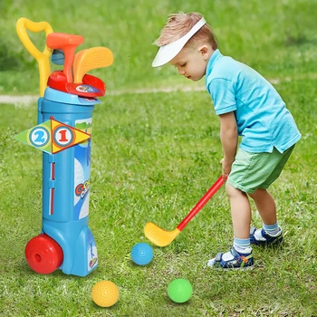 Set da golf per bambini, Minigolf per bambini Gioca al gioco sportivo Pratica Sport indoor e outdoor Palla fitness Giocattoli da esterno per ragazzi e ragazze 1
