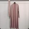 Femme musulmane ouvert Abaya longs Cardigans printemps été vêtements ethniques islamiques femmes Kimono arabe caftan classique noir S-XXL