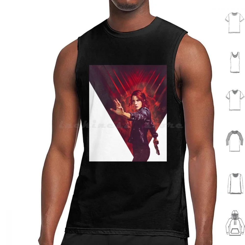 Control Graphic Tank Tops Print Cotton Alan Wake Control Remedy Federale Bureau Of Control Game Gaming Jesse Faden Control
