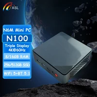 ASL N6M Mini PC Intel Alder Lake N100 8GB/16GB DDR4 RAM 256GB/512GB M.2 SSD Windows 11 WiFi 5 BT 5.1 For DIY Desktop Computer 1