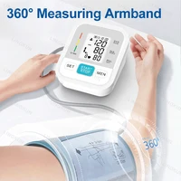Medical Automatic Pressure Tonometer Tensiometer Heart Rate Pulse Meter BP Monitor Healthy Digital Arm Blood Pressure Meter Cuff 2