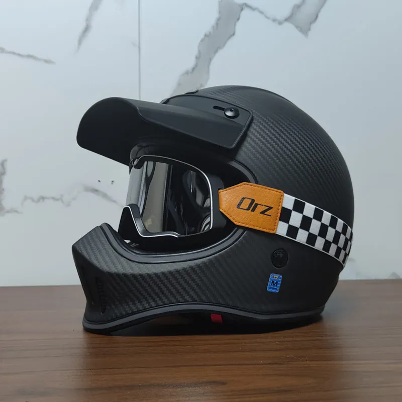 Carbon Fiber Motorcycle Helmet Carbon Fiber Offroad Helmet Helmet