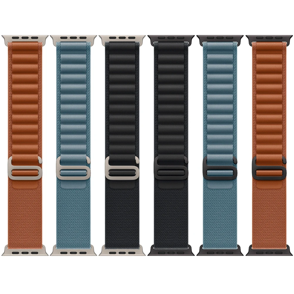 Alpine loop straps for Apple Watch bands ultra 3 2 49mm 46mm 45mm 44mm 41mm 46mm 42mm correa iWatch series 11 10 9 8 7 6 5 SE 3