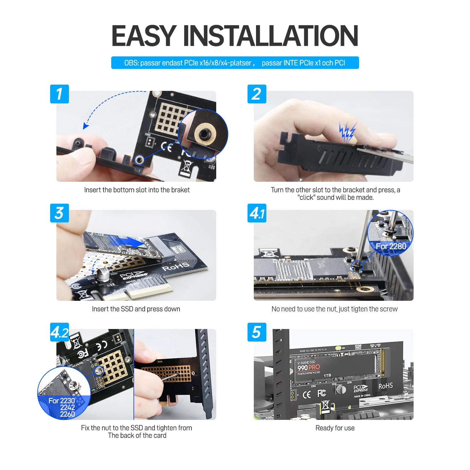 JEYI M.2 NVME SSD to PCIe 4.0 x1 Adapter Card 2280 SSD PCIE X1 Expansion Card for Desktop PC PCI-E GEN4 16Gbps Full Speed SK1 ssd adapter card m.2 to pcie adapter m.2 expansion card pcie adapter card pcie expansion card