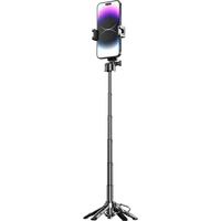 Newly Upgraded Design Mini Bluetooth Portable Telescopic Multifunctional Tripod Phone Selfie Stick - Image 4