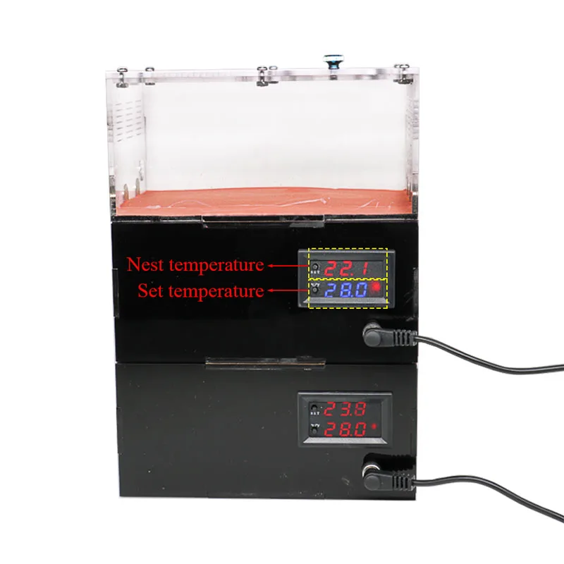 Ant Farm Supplies Ant Farm Insect Observation Box Insect Cage Ant farm acryl with drinker Temperature Control Concrete Ant Nest Infinite Expansion Insect House Colony Drinker Anthill Kit