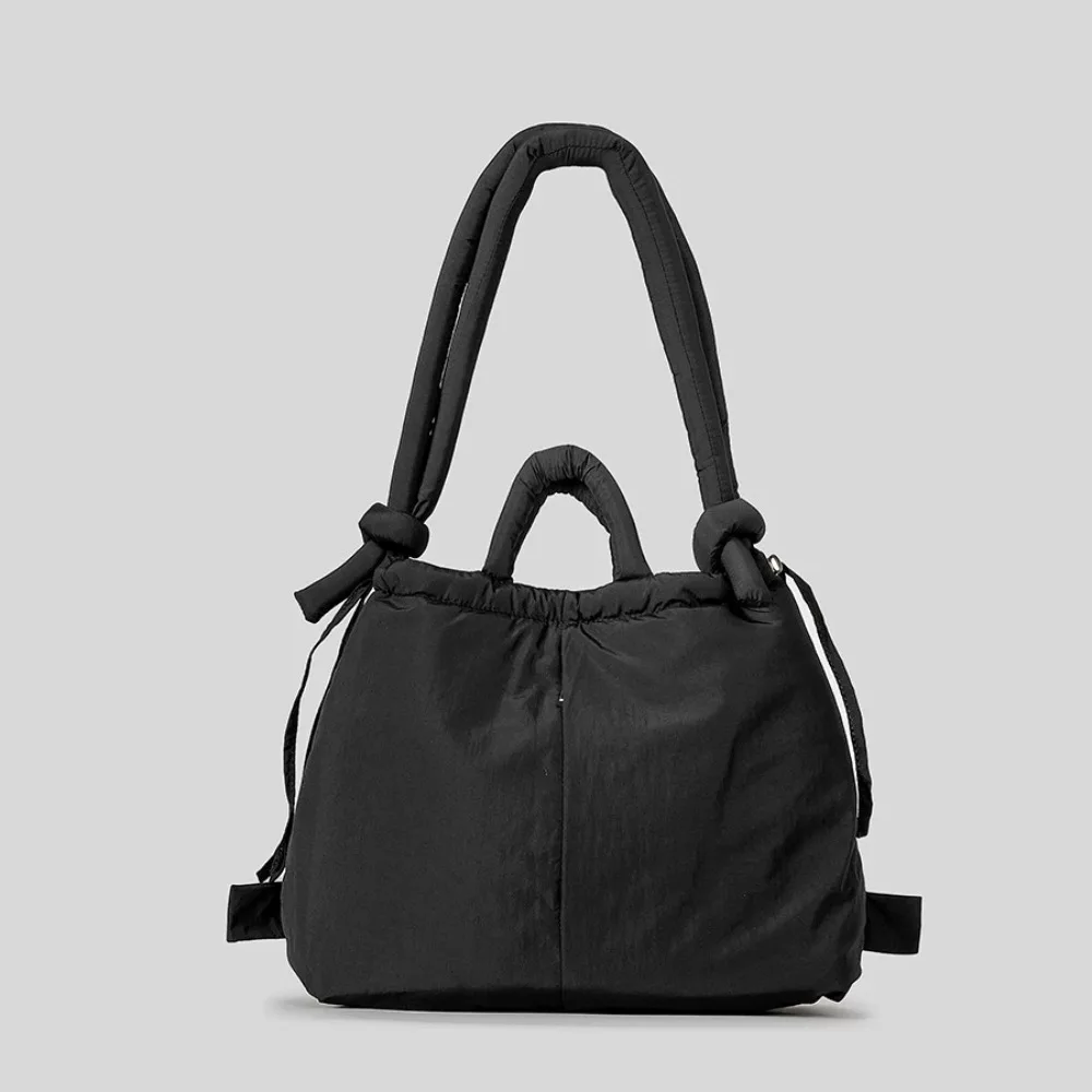 Puffer Borsa a tracolla per le donne Mini Down Satchel Hobo Bag Trapuntato Tote Bag Chic Borse, Blue