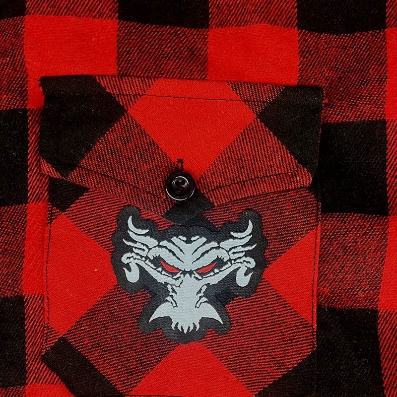 WWE Brock Lesnar Beast Red Flannel Shirt Mens Motorcycle shirt