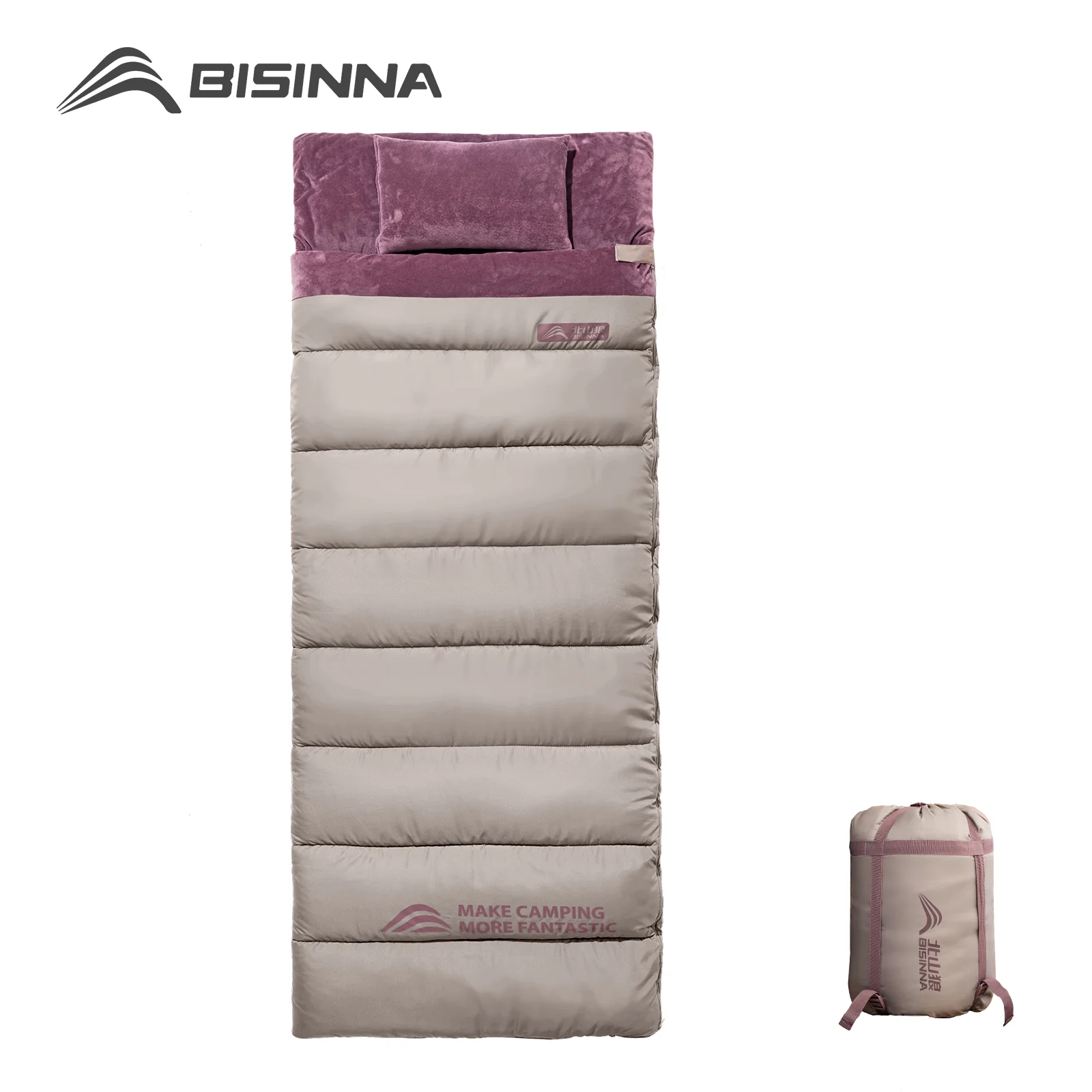 BISINNA SL090 Portable Winter Sleeping Bag with Pillow Cotton