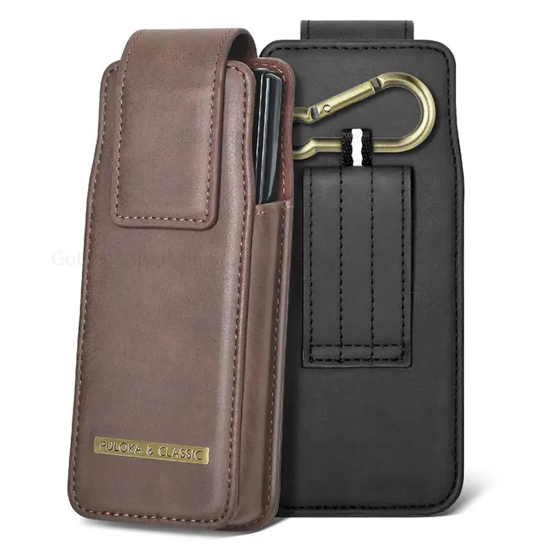 Funda For OnePlus V Fold 5G Leather Phone Pouch Flip Case For One Plus V Fold Belt Waist Bag Holster Cover For Oneplus V Fold 5G