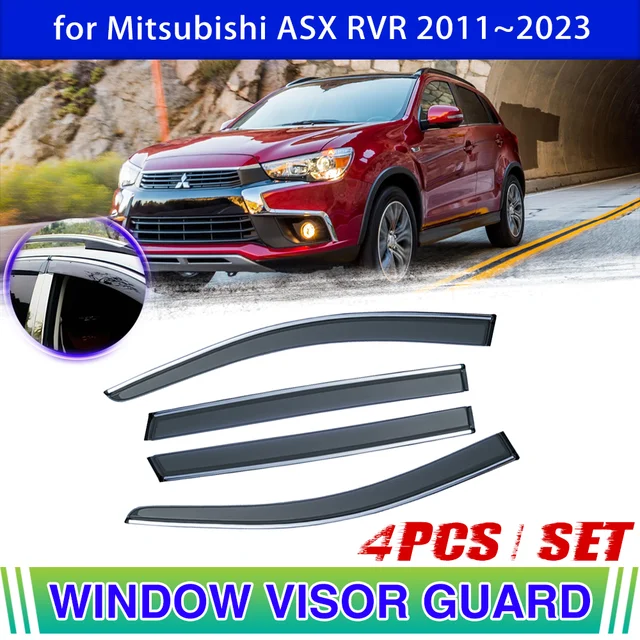 Fenster tür Visier für Mitsubishi Asx RVR Outlander Sport 2011 ~ 2023 2012  2013 2014 2015 2016 2017 2018 2019 2020 2021 2022 Entlüftung Markise Regen  Augenbrauen schutz Abdeckung Deflektor Zubehör - AliExpress