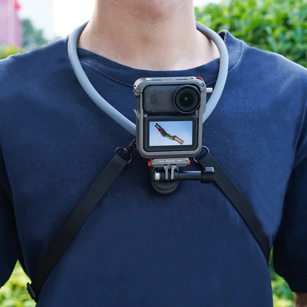 Flymile Metallkäfig für DJI OSMO Nano Kamera mit Cold Shoe Aluminiumlegierungsrahmen Schutzgehäuse Zubehör – Detail 13