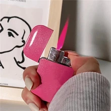 

Creative Hot Selling Pink Cat Lighter Windproof Red Flame Portable Mini Ultra-thin Cigarette Lighter Cute Girl Gift