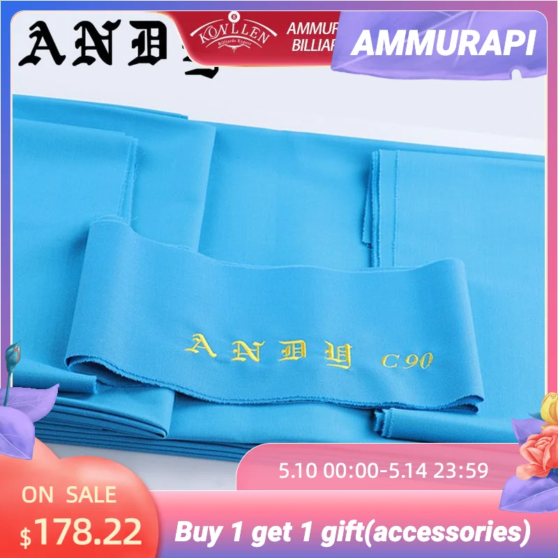 Andy C90 Billiard Carom Table Cloth For Tournament Professional For 85