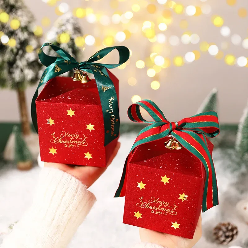 Christmas Apple Box Gift Box Christmas Eve Apple Packaging Decoration Handbag Holiday Props Party Decorations
