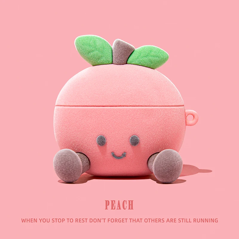 Pink Lady Style Cute Sushi Earphone Case - Wireless Charging Headset Cover