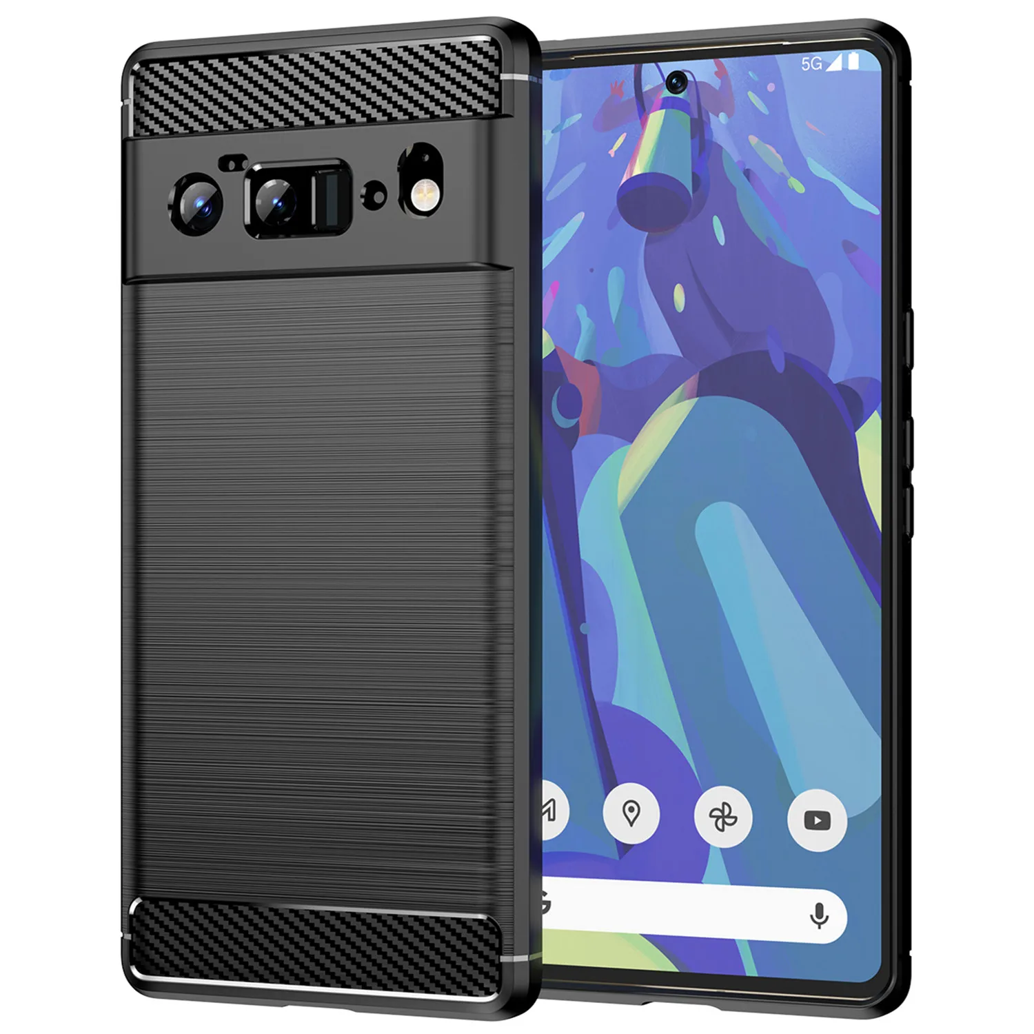 

Soft Phone Cover For Google Pixel 6 Pro 5 5xl 6 6a 7 7a 8pro Shockproof Mobile Shell for pixel5 xl 7pro 8 pro Silicone Cases