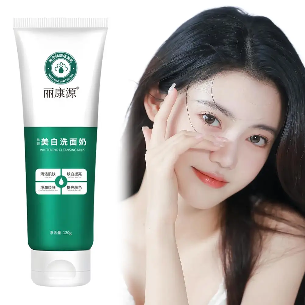 

1pcs 120g Whitening Facial Cleanser Moisturizes Foam Removing Spot Facial Cleansing Lightening Deep Cleanser Freckle Whiten F5F0