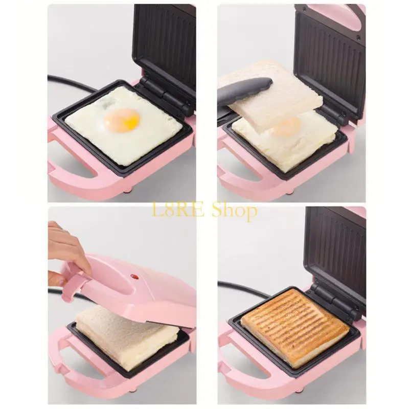 L8RE Portable Electric Dual Waffles Sandwich Maker Non Breakfast Machine