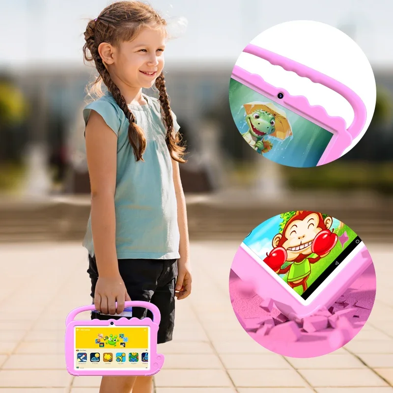 7inch Android 12.0 Ram:2GB Flash:32GB Battery 3000mAh Educational Kids Tablet PC high-definition IPS 1024 600
