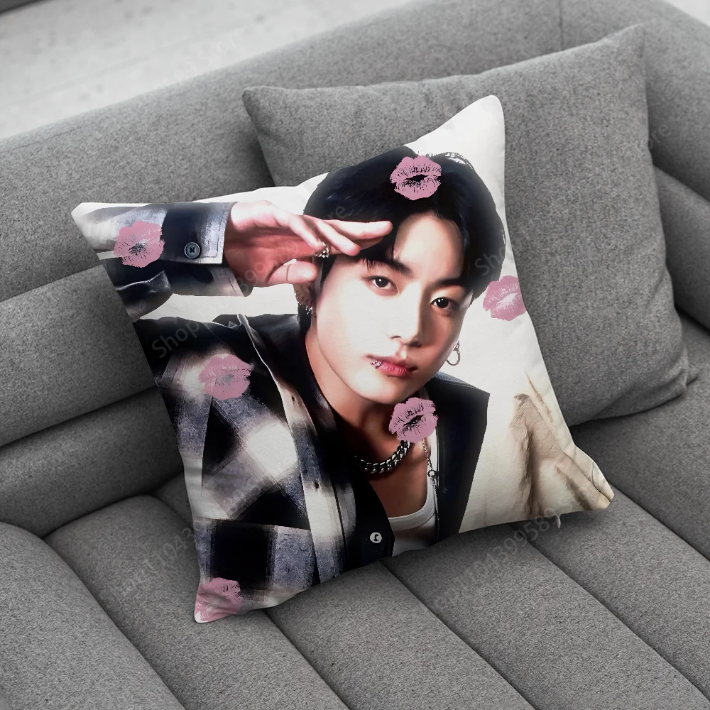 Singer J-JungKookS-S Pillow Case Soft Cushion Cases for Farmhouse Sofa Decor Home Decorations and Protector 5