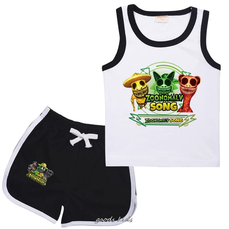 

Newest Zoonomaly T-shirt Kids Summer Sportsuit Baby Boys Short Sleeve Tops Shorts 2pcs Sets Toddler Girl Vest + Shorts 2Pcs Sets
