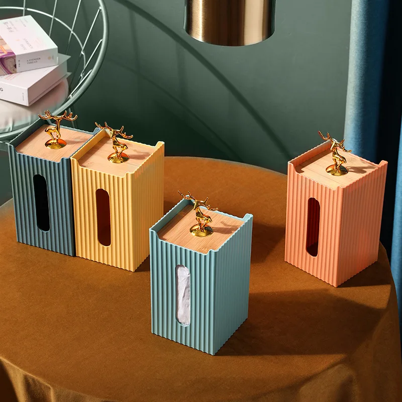 

Paper Box Wall-Mounted Home Living Room Punch-Free Upside-Down Kitchen Bedroom Toilet Storage Wall Hanging Tissue Holder