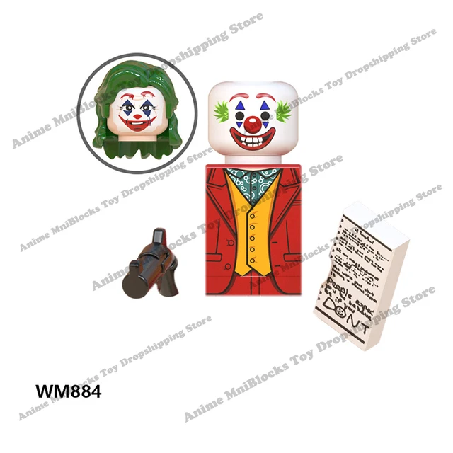 Movie Batman The Joker Harley Quinn Wonder Woman mini action toy figures building blocks Assemble bricks kid gifts WM6080 WM6100 WM884