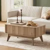 Brooklyn Lift Top Coffee Table for Living Room, Mid Century, Modern Farmhouse with Lifting Tabletop & Hidden Storage, Flut 1
