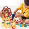 3D Diy Baby Bear Tool Box Set Toy Educational Hand Building Block Compatible Screw Driver Electric Drill for Kid Home Play Gift 5