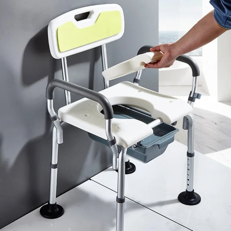 Elderly Toilet Armrest Toilet Stand Up Device, Pregnant Women Disabled Shower Chair Commode Chairs Dual-purposen Support Bracket 2