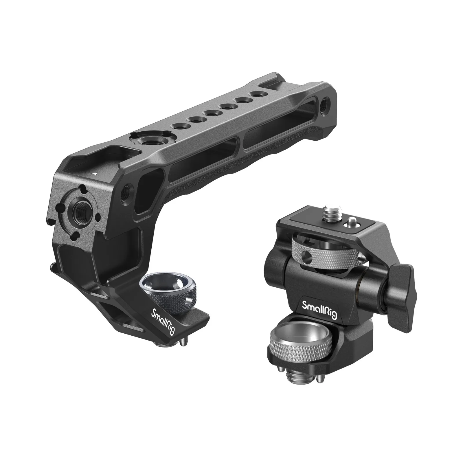 SmallRig Top Handle with Monitor Support Kit (Compatible with ARRI 3/8''-16 Screw) for Monitors Camera Cage Video Light -5323