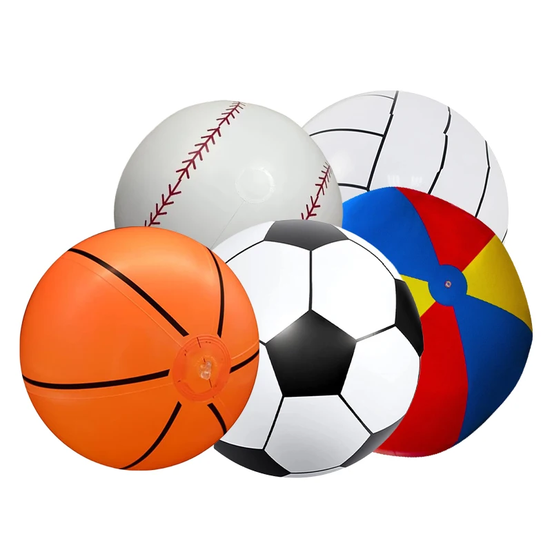 39.37in Explosive Inflatable Beach Big Soccer Ball PVC Inflatable Colourful Bobble Ball Kindergarten Interactive Pat 100cm