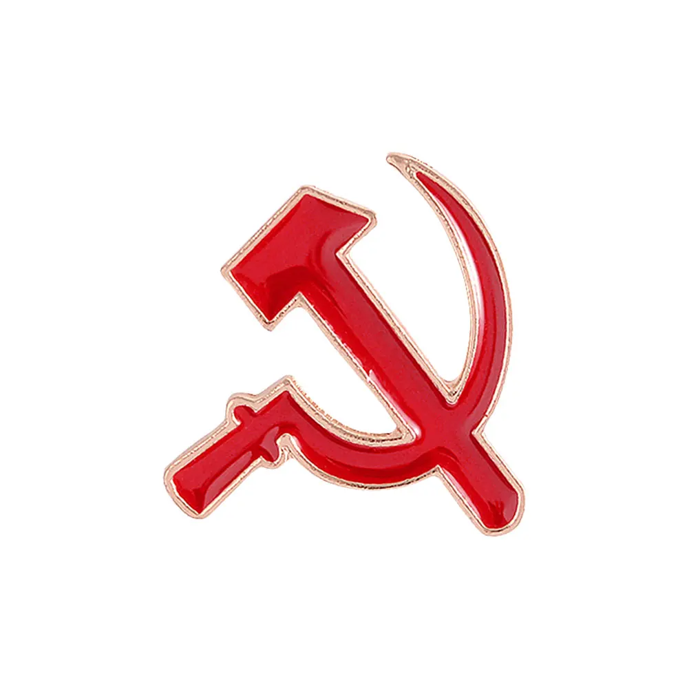 CCCP USSR Symbol Enamel Brooches Buckle Former Soviet Union Communism Lapel Pin