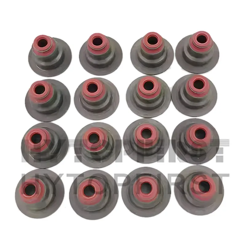 16PCS/SET Valve Stem Oil Seal 90537241 71739347 642501 For Buick New Lacrosse 2.4L Opel Vauxhall Chevrolet SIZE 5.5*9.5*16mm