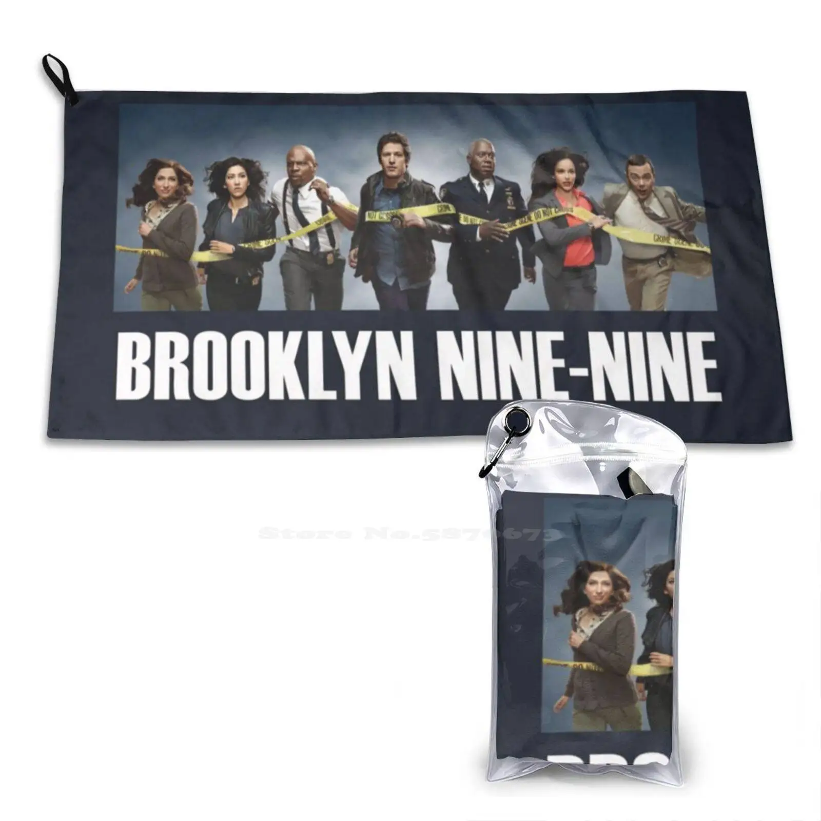 Мягкое Полотенце Brooklyn Nine, быстросохнущее пляжное полотенце, Джейке Перальта, Капитан Холт, Эми, Сантьяго, Бруклин, девять, девять, 99, полицейская линия