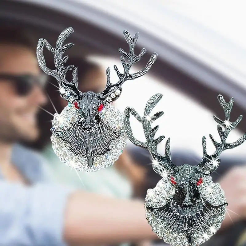 

Car Diffuser Air Outlet Fragrance Christmas Present Rhinestone Deer Head Diffuser Aroma Aromatherapy Diffuser Accessories