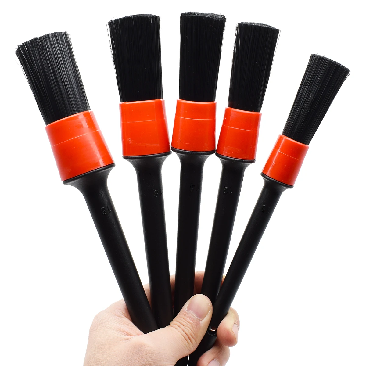 

5pcs Car Detailing Brush Auto Cleaning Set Dashboard Air Vent Rim Outlet Dust Clean Wheel Tire Brushes Cleaning Tools Wash Kit