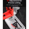 Mini Profile Cutting Machine 0-45 Degrees Table Cutter Mini Electric Saw Table Saw for Cutting Metal Wood Plastic 5