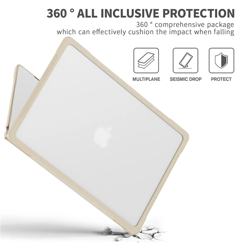 Premium Laptop Case with Touch Pad Membrane & Keyboard Film Cover