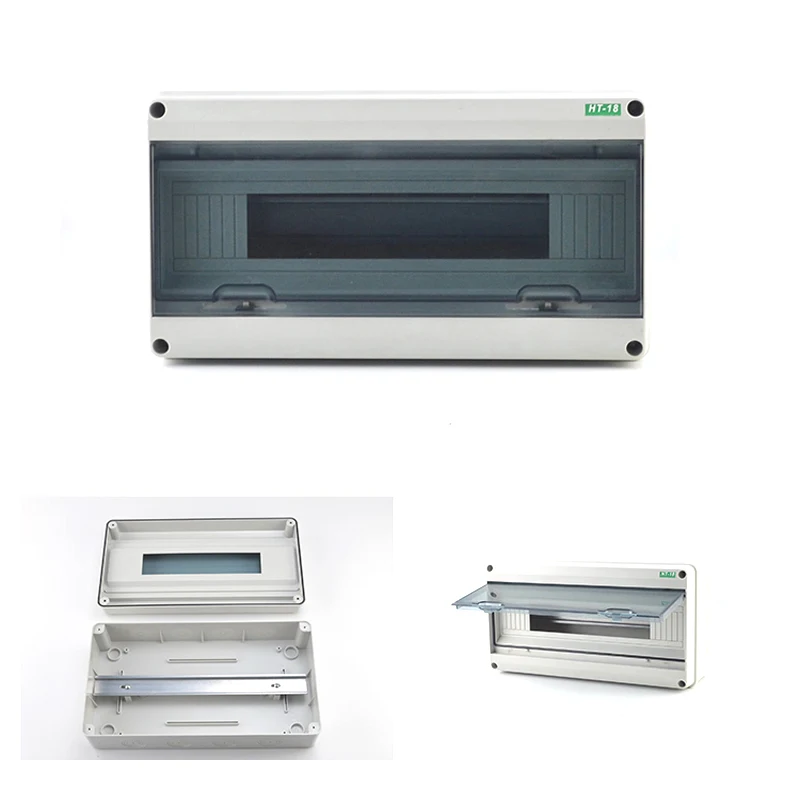 HT series electrical junction box electrical box electrical distribution box 2/5/8/12/15/18/24WAY PC plastic outdoor IP65 waterproof